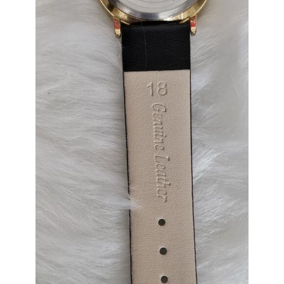 Very Nice Mens Sprezza Thin Quartz Watch Leather Band New Battery Running - Picture 9 of 9